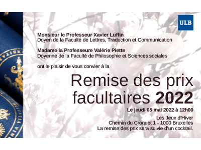 Invitation aux prix facultaire 2022